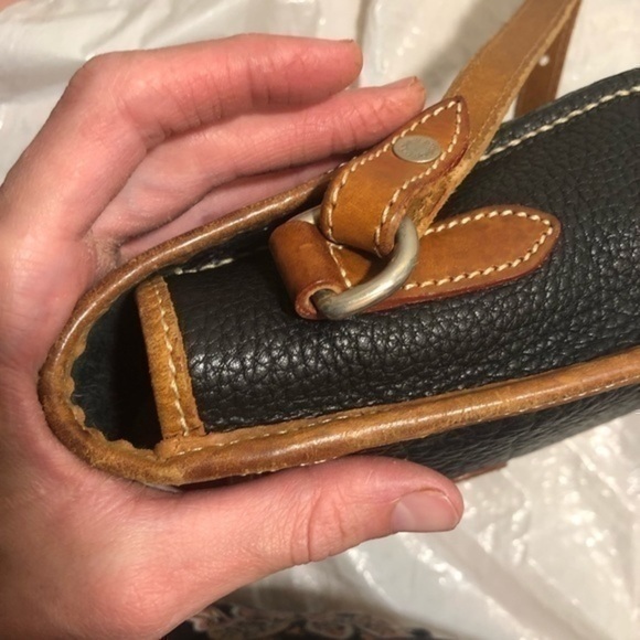 DOONEY & bourke all weather leather black brown vintage binocular crossbody bag - Picture 13 of 14